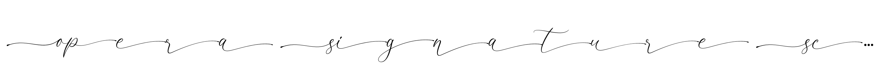 Opera Signature Script Swash